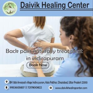 back pain then it is located in Indirapuram